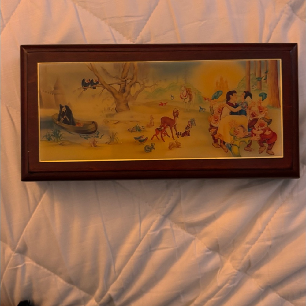 Disney Framed Art with Snow White and Forest Friends